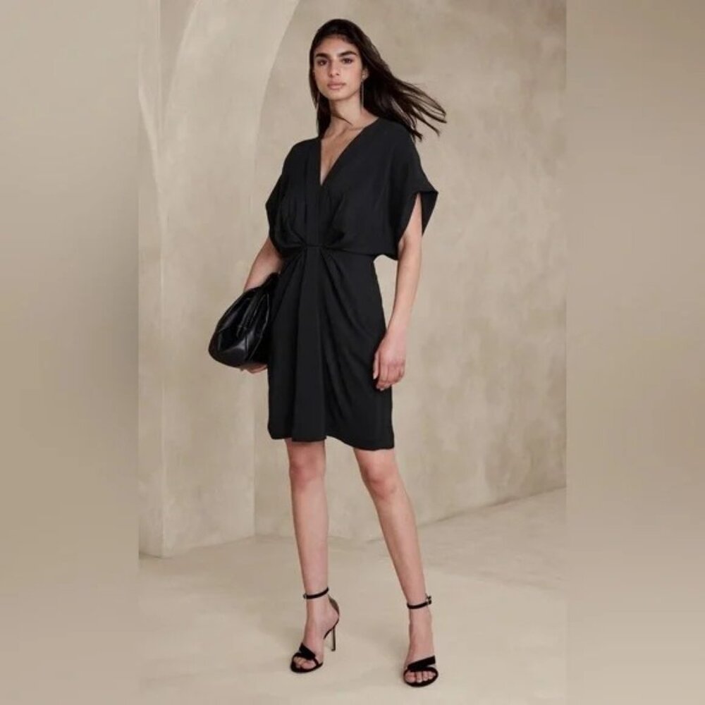 Banana Republic Mari Draped Crepe Dress
